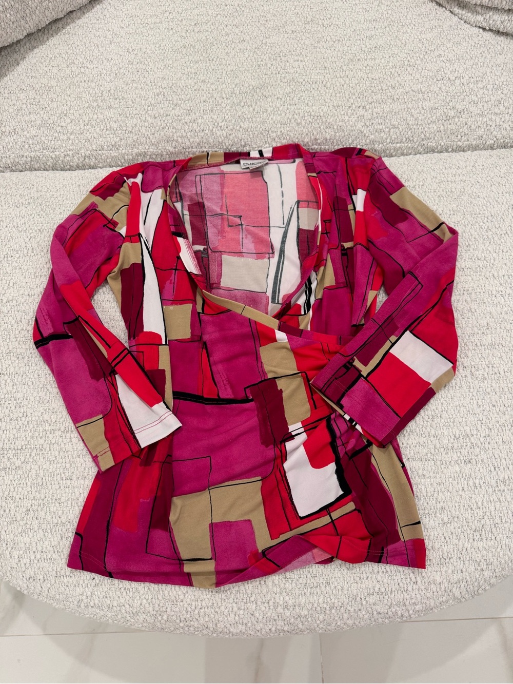 Chico’s Geometric Stretchy Women’s Top